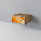 ORANGE ARRANGEMENT Nightstand in Oak Effect