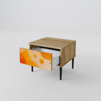 ORANGE ARRANGEMENT Nightstand in Oak Effect