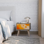 ORANGE ARRANGEMENT Nightstand in Oak Effect