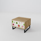 COLORFUL COSMOS Mesita de Noche en Efecto Roble