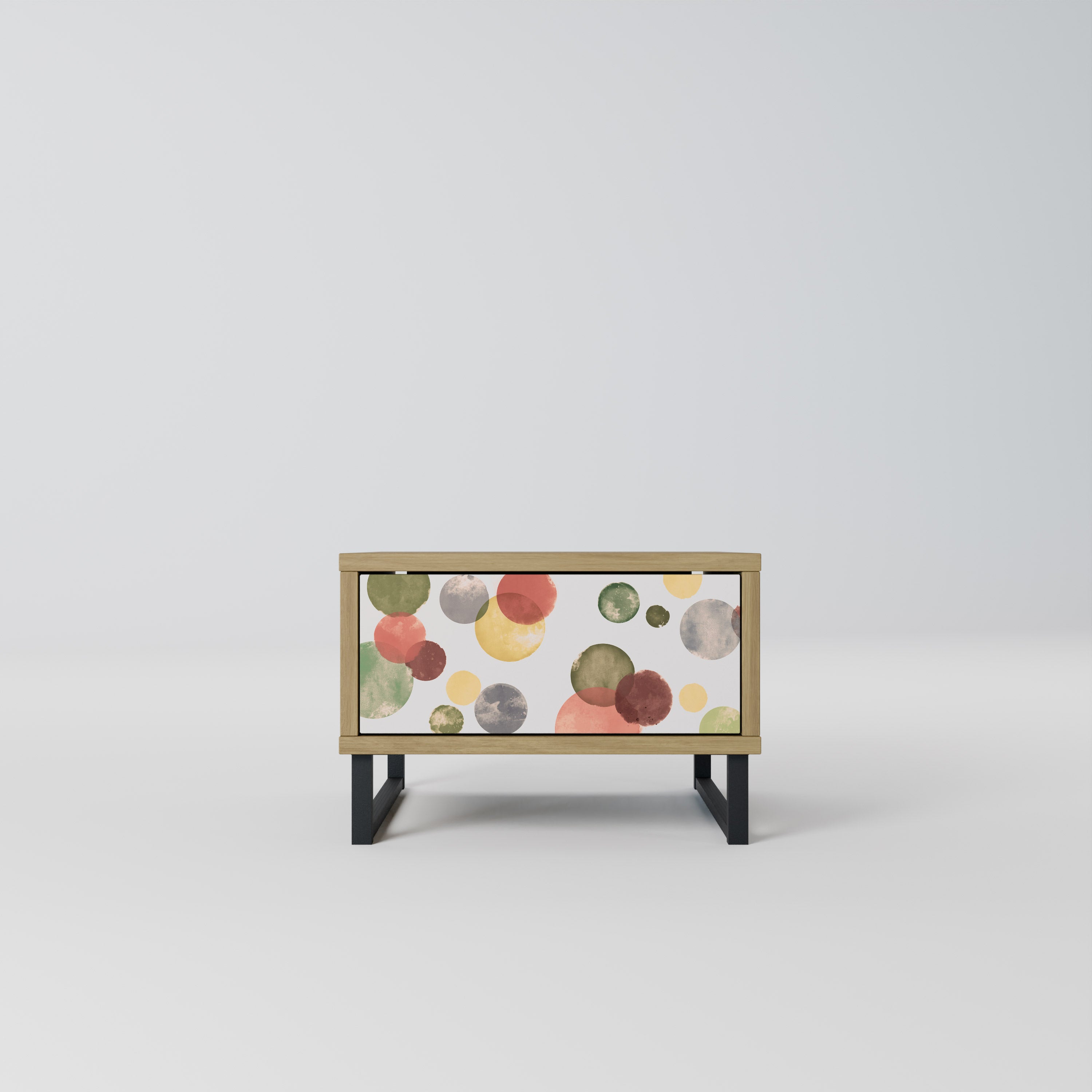 FLEETING HAPPINESS Nightstand in Oak Effect