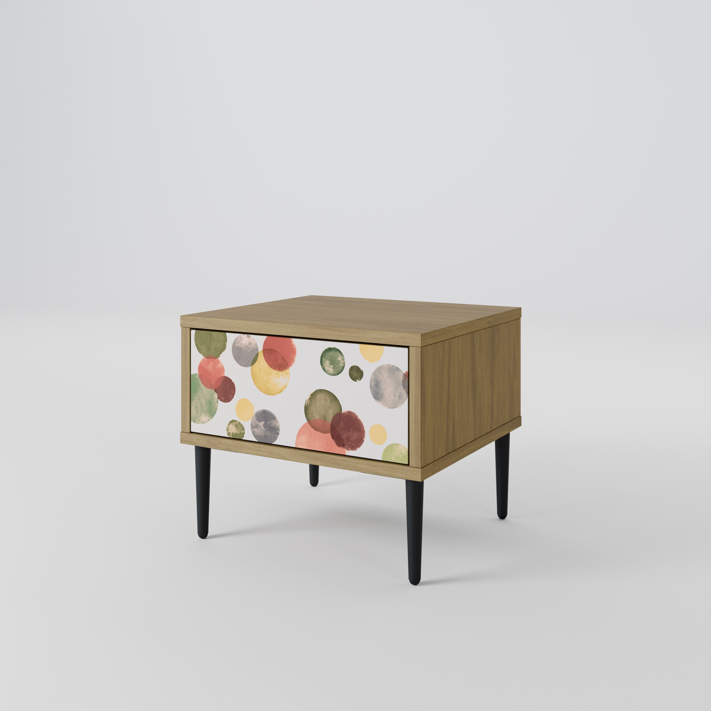 FLEETING HAPPINESS Nightstand in Oak Effect