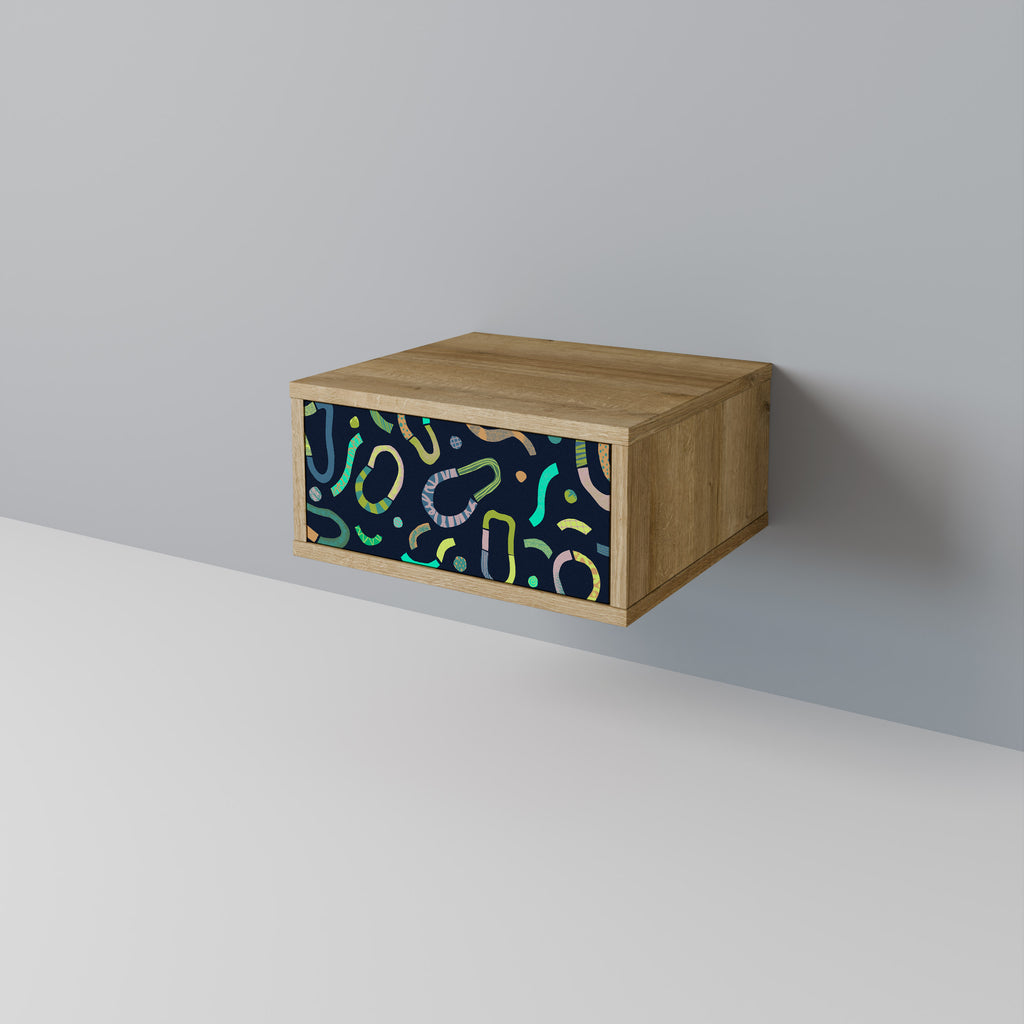 CONTRAST DANCE Nightstand in Oak Effect