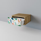 BOTANICAL HURRICANE Nightstand in Oak Effect