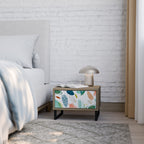 BOTANICAL HURRICANE Nightstand in Oak Effect