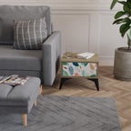 BOTANICAL HURRICANE Nightstand in Oak Effect