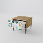 BOTANICAL HURRICANE Nightstand in Oak Effect
