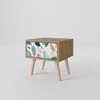 BOTANICAL HURRICANE Nightstand in Oak Effect