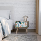 BOTANICAL HURRICANE Nightstand in Oak Effect