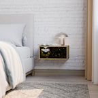 STELLAR CONSTELLATIONS Mesita de Noche en Efecto Roble