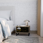 STELLAR CONSTELLATIONS Mesita de Noche en Efecto Roble