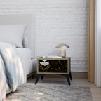 STELLAR CONSTELLATIONS Mesita de Noche en Efecto Roble