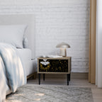 STELLAR CONSTELLATIONS Mesita de Noche en Efecto Roble