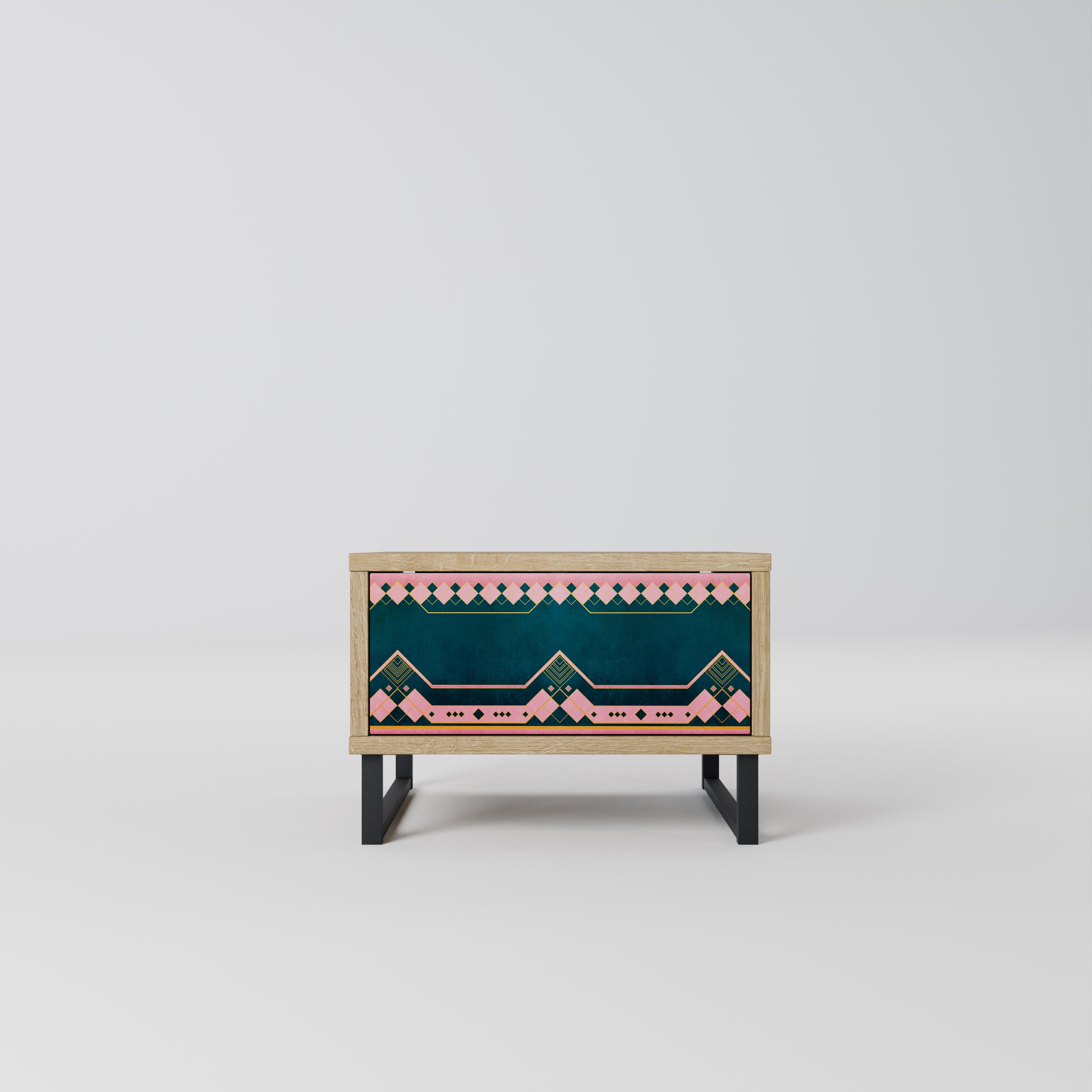 ROYAL COMPOSITION Nightstand in Oak Effect