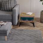 ROYAL COMPOSITION Nightstand in Oak Effect