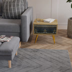 ROYAL ORDINARINESS Mesita de Noche en Efecto Roble