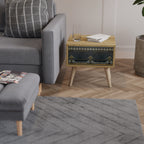 ROYAL ORDINARINESS Mesita de Noche en Efecto Roble