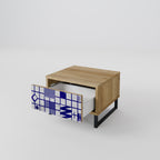 THE RIGHT PLACES Mesita de Noche en Efecto Roble