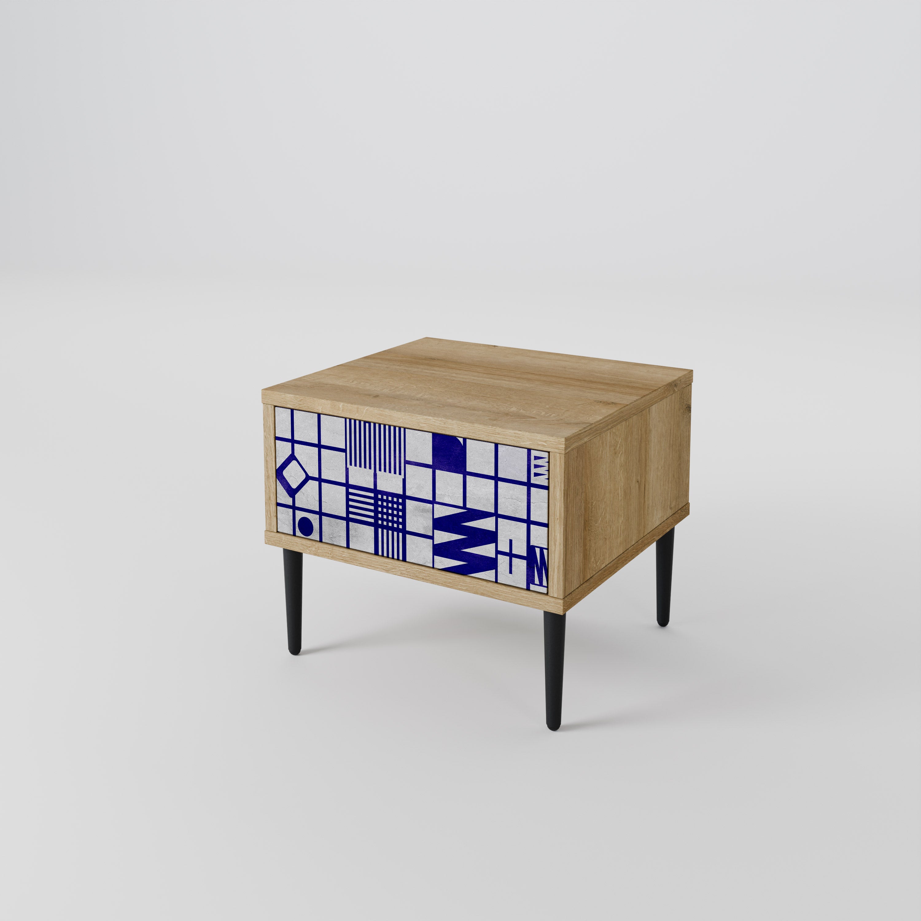 THE RIGHT PLACES Nightstand in Oak Effect