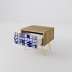 THE RIGHT PLACES Mesita de Noche en Efecto Roble