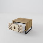 SEE MORE Nightstand in Oak Effect