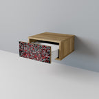 BROKEN LINES Mesita de Noche en Efecto Roble