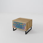 MEMORIES MAP Nightstand in Oak Effect