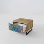 MEMORIES MAP Nightstand in Oak Effect