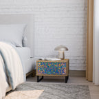 MEMORIES MAP Nightstand in Oak Effect