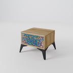 MEMORIES MAP Nightstand in Oak Effect