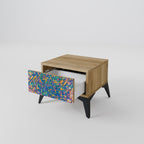 MEMORIES MAP Nightstand in Oak Effect