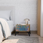 MEMORIES MAP Nightstand in Oak Effect