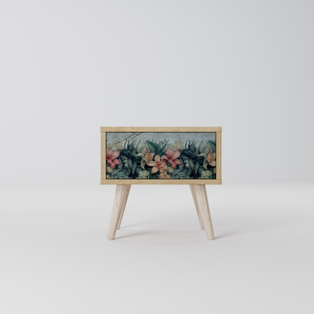 HEAVENLY BLOOM Nightstand in Oak Effect