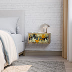 SUNKISSED LILY Mesita de Noche en Efecto Roble