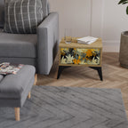 SUNKISSED LILY Mesita de Noche en Efecto Roble