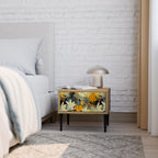 SUNKISSED LILY Mesita de Noche en Efecto Roble