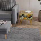 SUNKISSED LILY Mesita de Noche en Efecto Roble