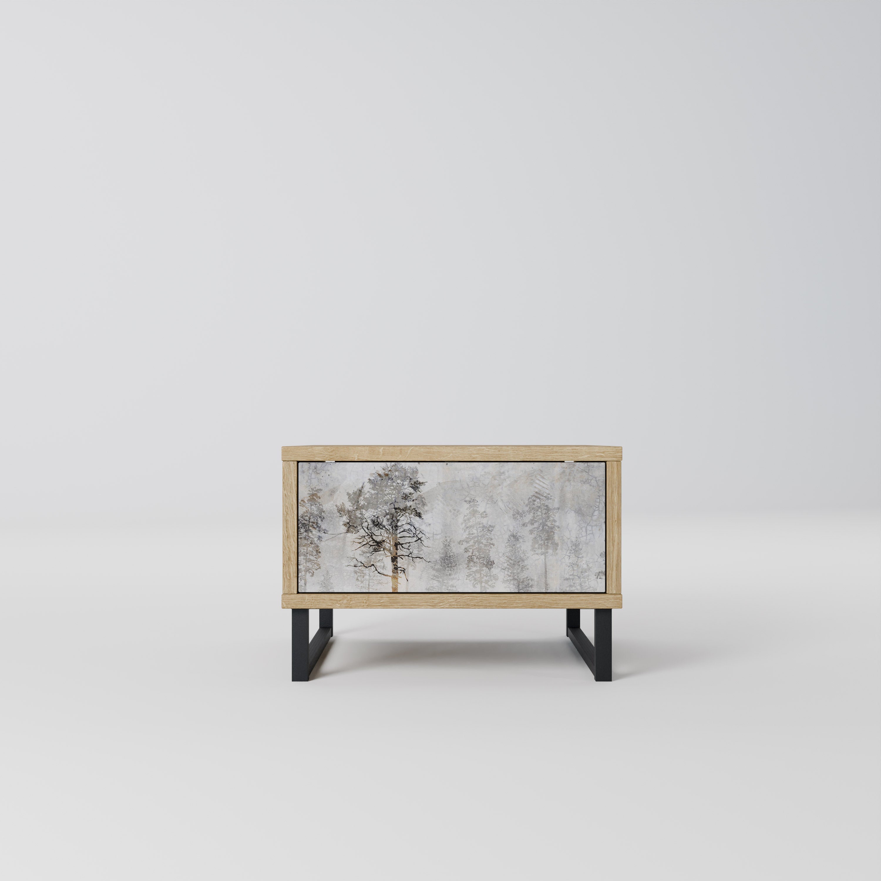 FADE IN THE TREES Nightstand in Oak Effect