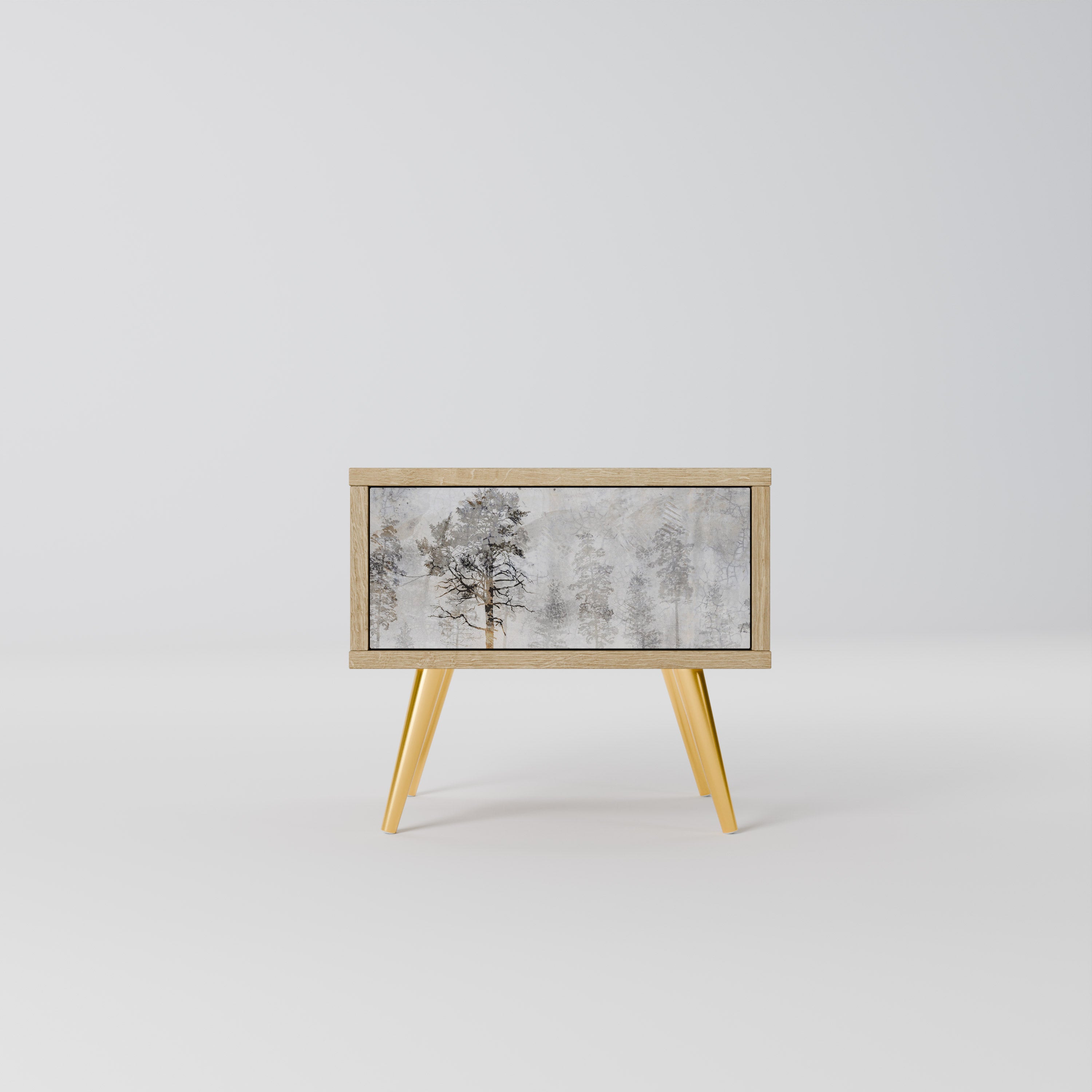 FADE IN THE TREES Nightstand in Oak Effect