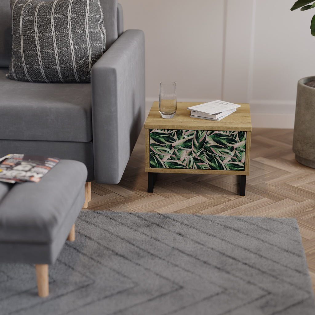 EERIE STROMANTHE Nightstand in Oak Effect