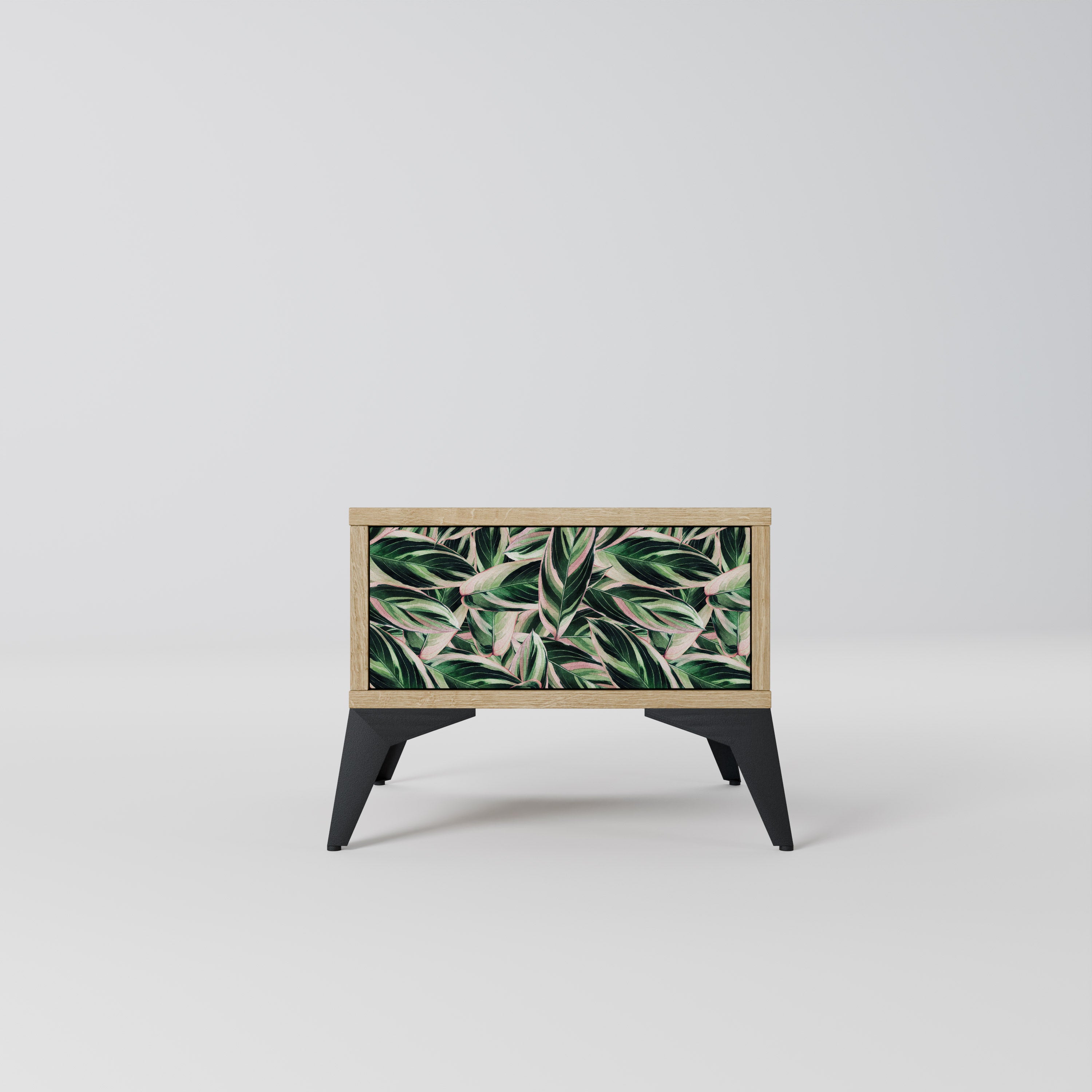 EERIE STROMANTHE Nightstand in Oak Effect