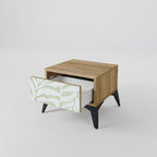 BOTANICAL SPARK Mesita de Noche en Efecto Roble