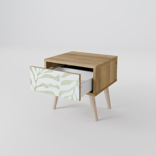 BOTANICAL SPARK Mesita de Noche en Efecto Roble