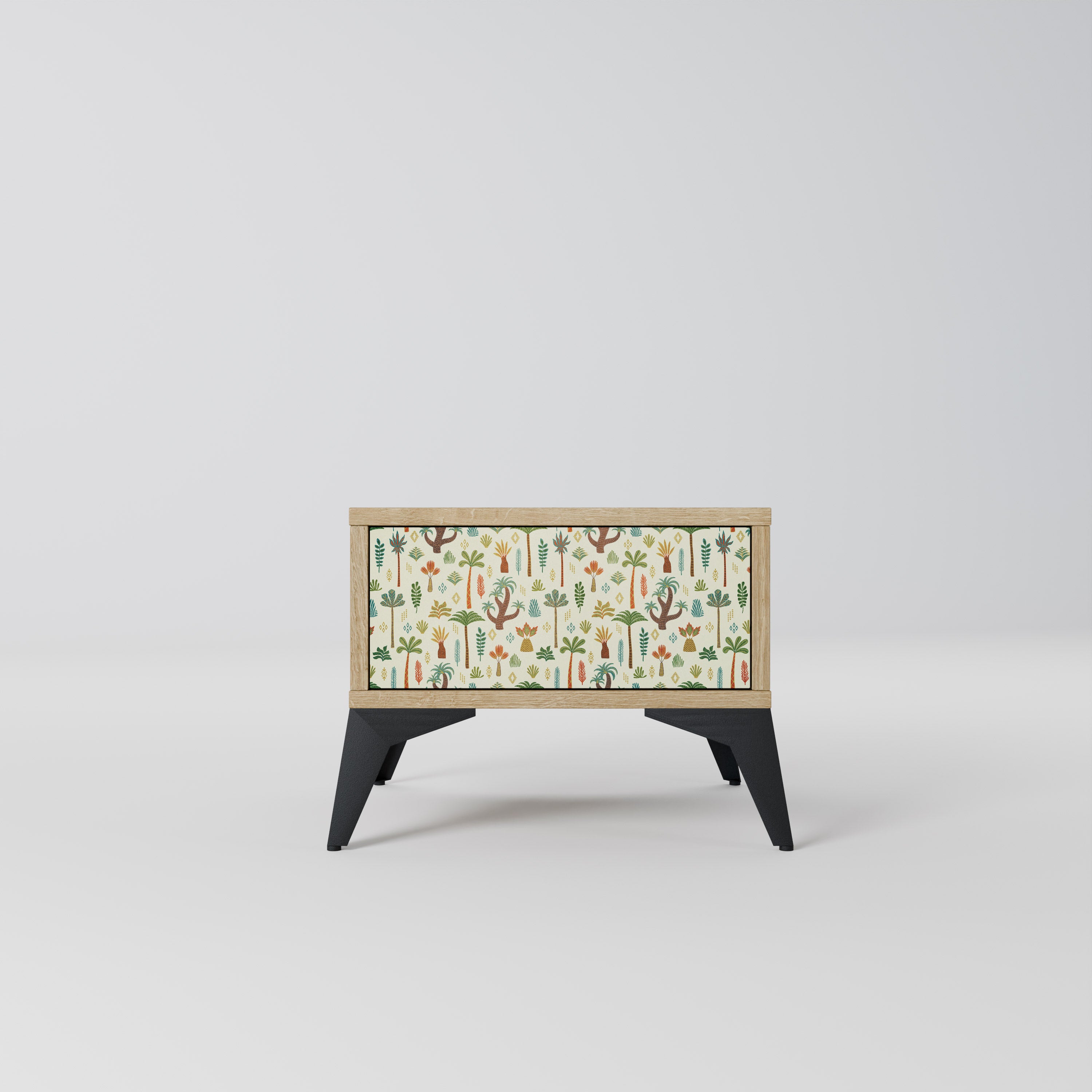 PALM SPRING Nightstand in Oak Effect