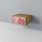 SWEET TROPICS Mesita de Noche en Efecto Roble