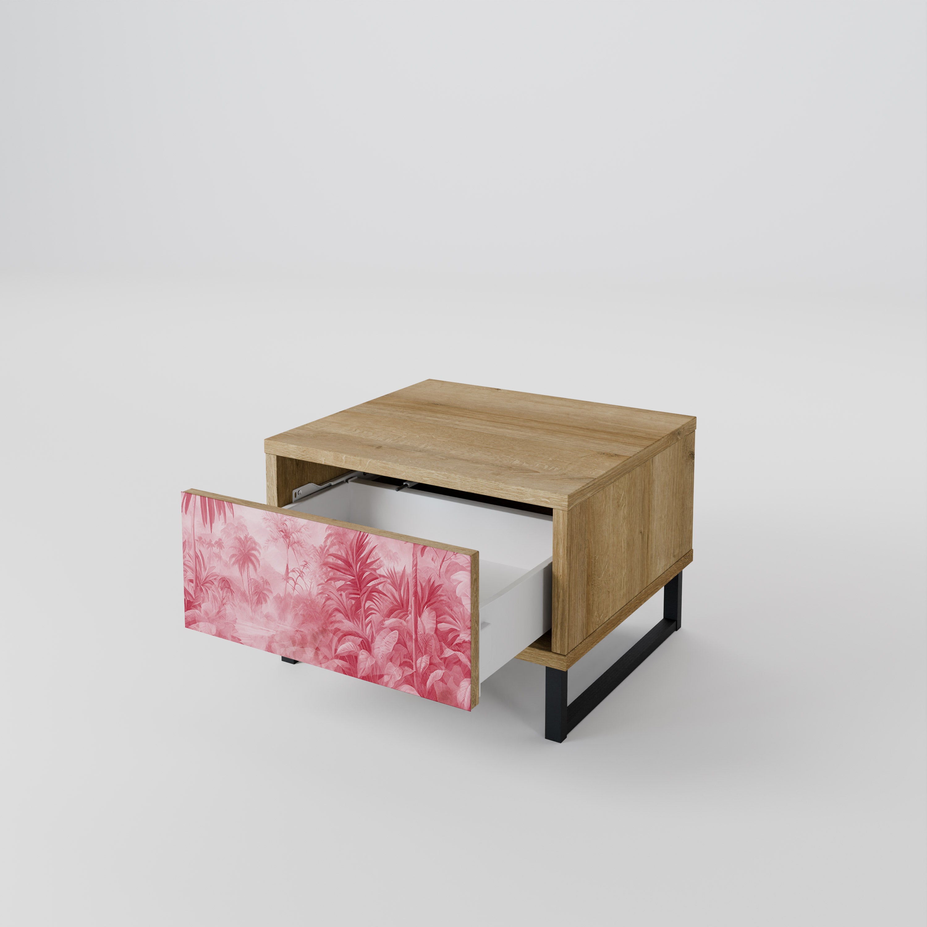 SWEET TROPICS Nightstand in Oak Effect