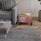 SWEET TROPICS Mesita de Noche en Efecto Roble