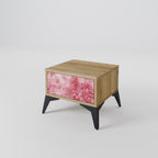 SWEET TROPICS Mesita de Noche en Efecto Roble