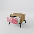 SWEET TROPICS Mesita de Noche en Efecto Roble