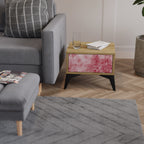 SWEET TROPICS Mesita de Noche en Efecto Roble